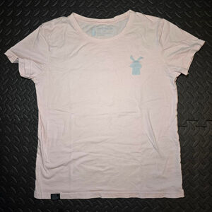 Women's Dutch Bros Coffee Pink Blue Short Sleeve Tee L